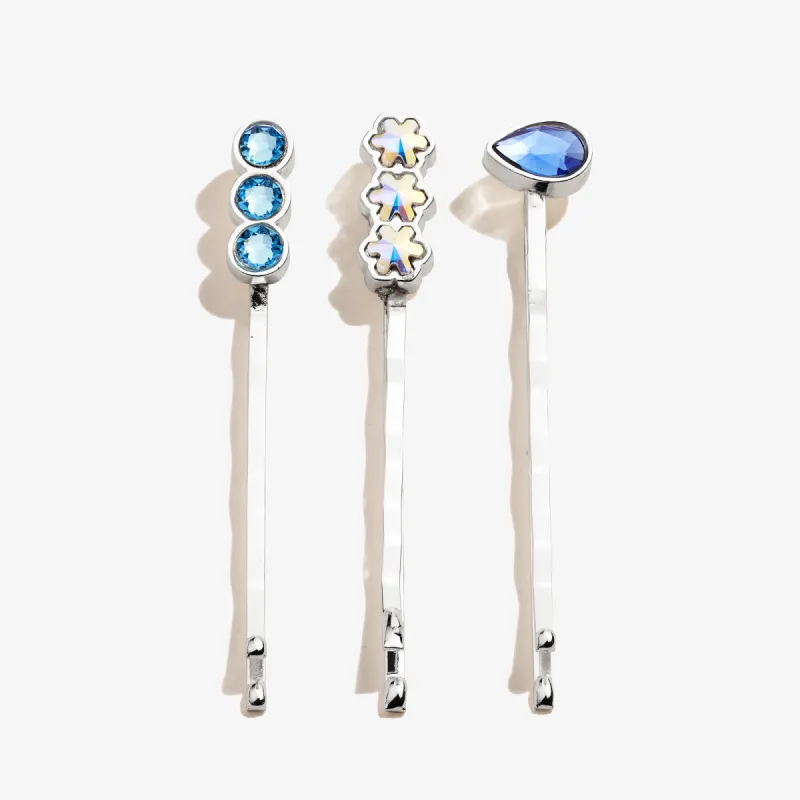 Sapphire + Snowflake Hair Pins, Set of 3 sold by Alex and Ani