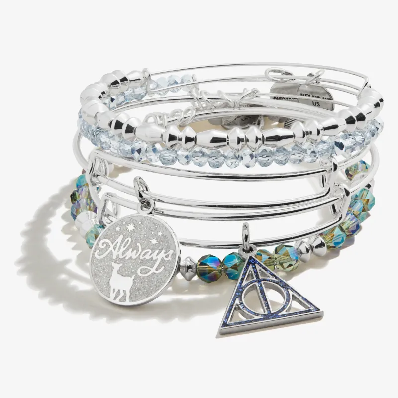 Harry Potter™ 'Always' Charm Bangle, Set of 5 sold by Alex and Ani
