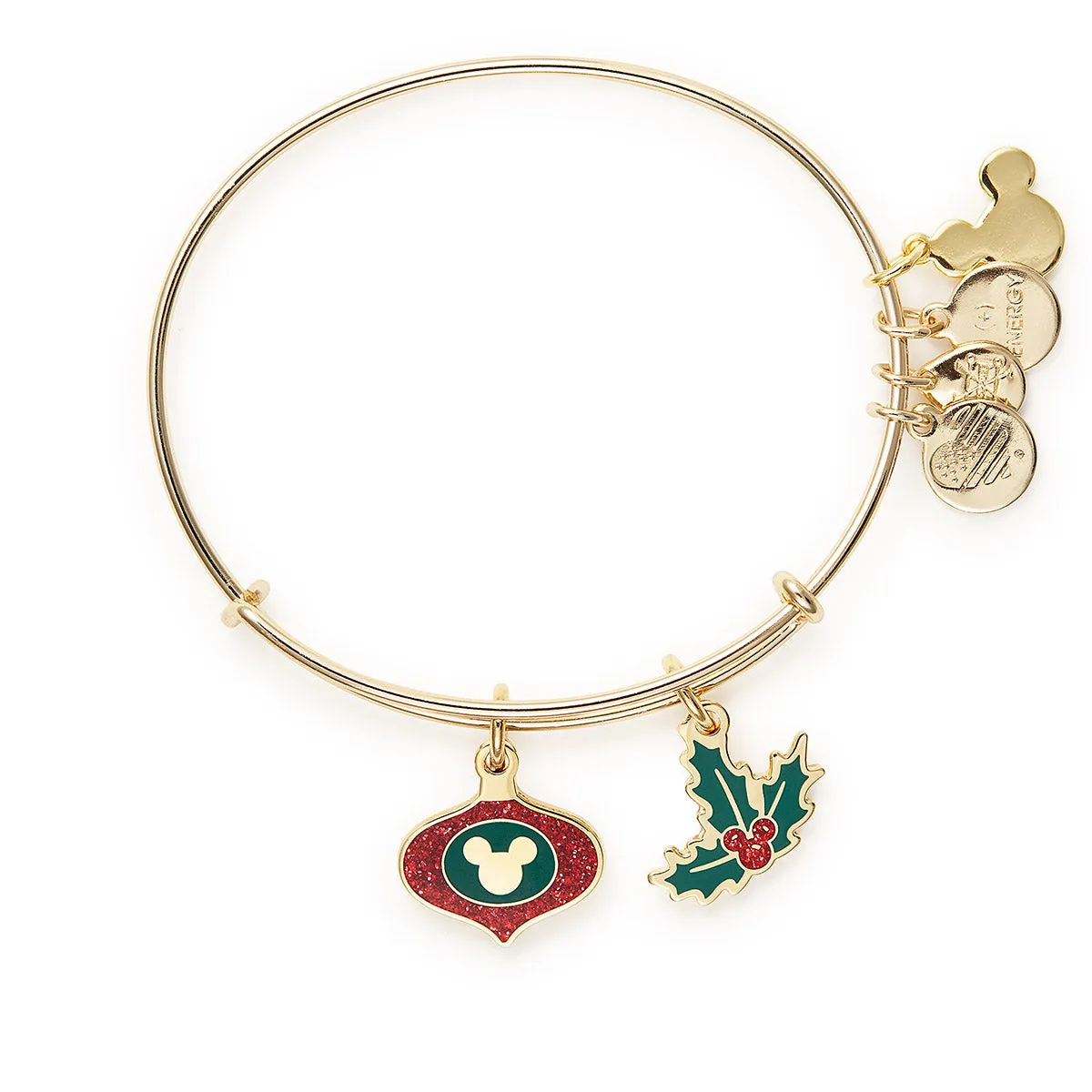 Disney® Mickey Mouse Ornament + Holly Charm Bangle sold by Alex and Ani product image thumbnail 2