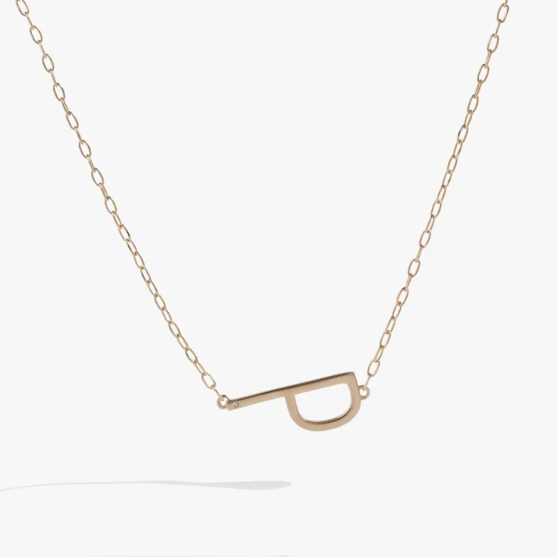 Initial P Precious Elongated Necklace sold by Alex and Ani