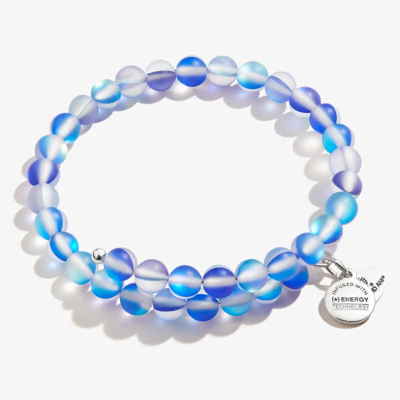 Seaglass Beaded Wrap Bracelet, Nautical Blue sold by Alex and Ani