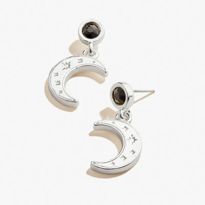 Moon + Crystal Delicate Earrings sold by Alex and Ani