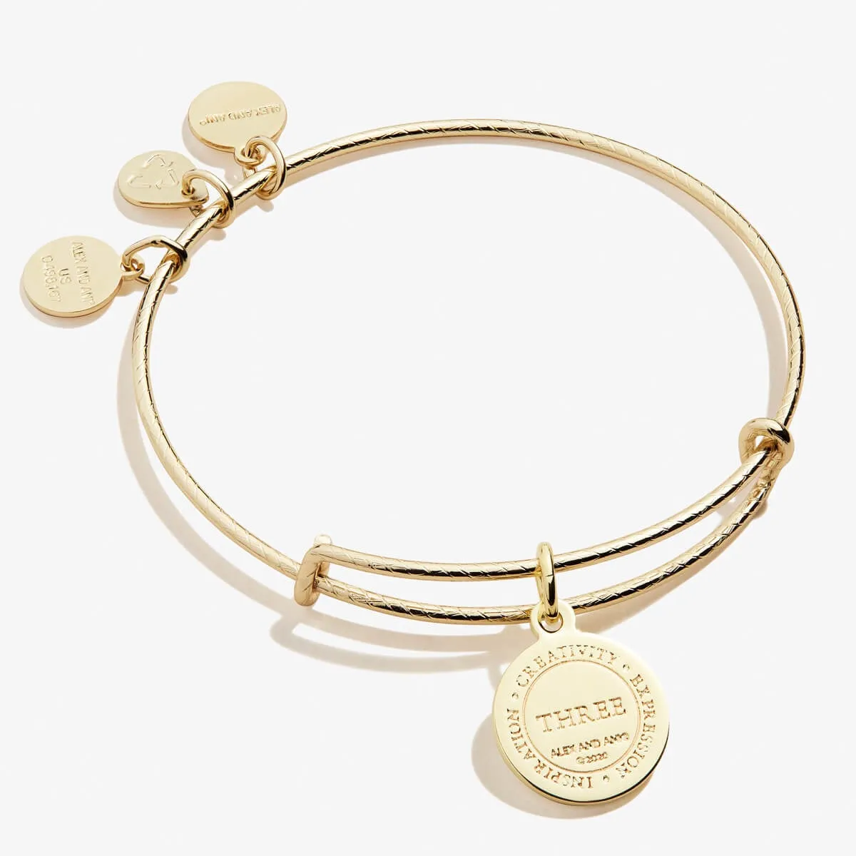 Number 3 Charm Bangle sold by Alex and Ani product image thumbnail 5