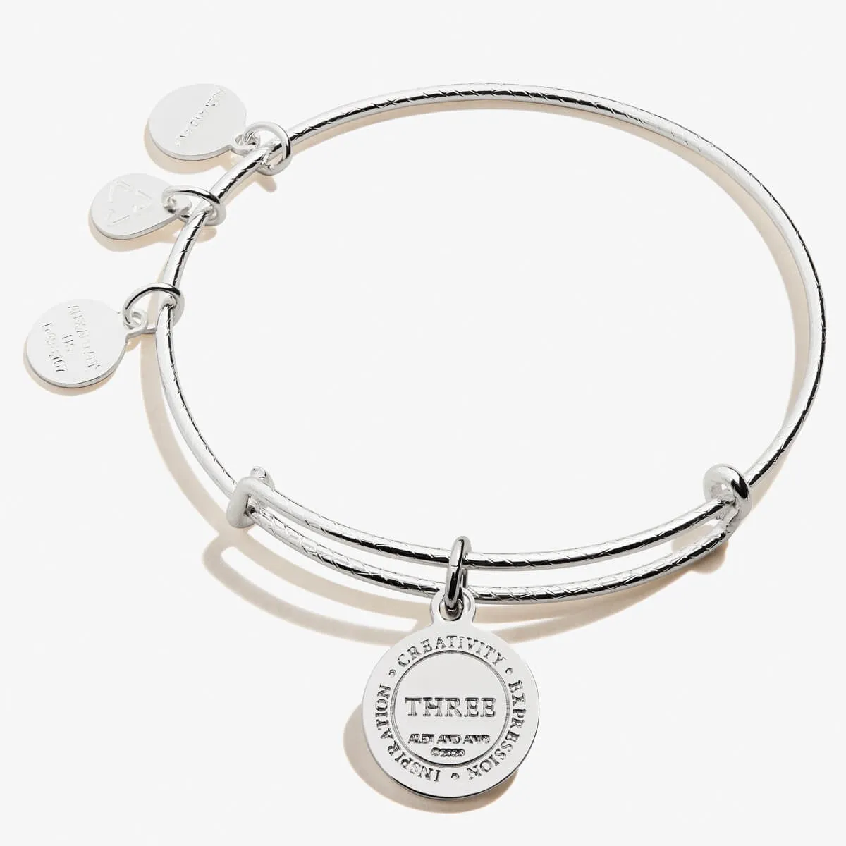 Number 3 Charm Bangle sold by Alex and Ani product image thumbnail 2