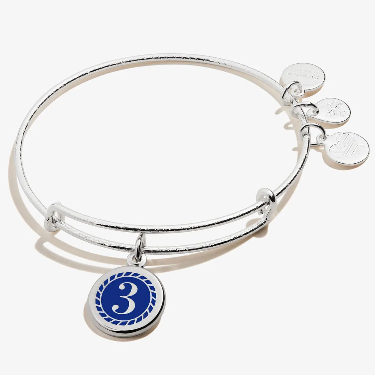 Number 3 Charm Bangle sold by Alex and Ani