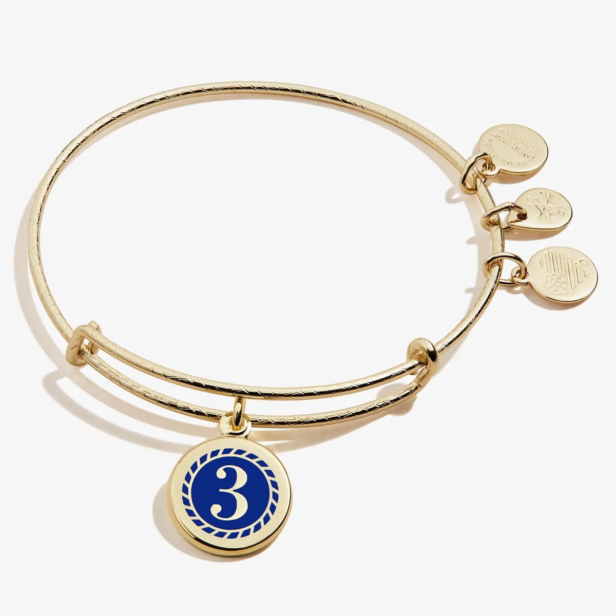 Number 3 Charm Bangle sold by Alex and Ani product image thumbnail 4
