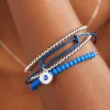 Matte Brilliance Beaded Bangle, Royal Blue sold by Alex and Ani