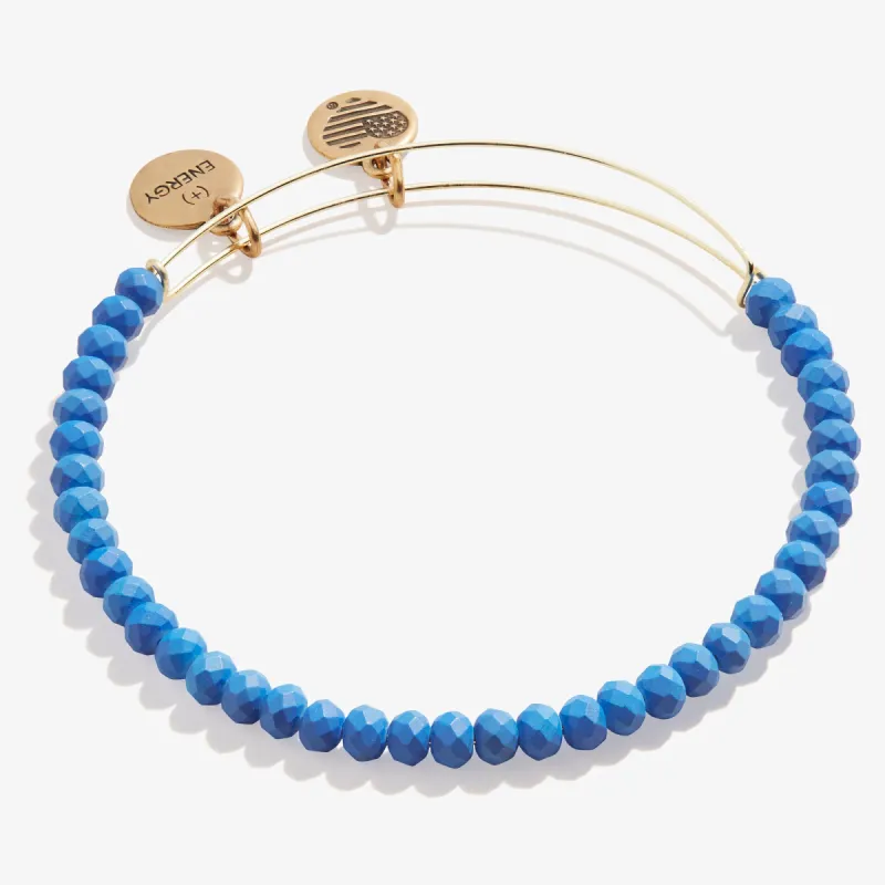 Matte Brilliance Beaded Bangle, Royal Blue sold by Alex and Ani