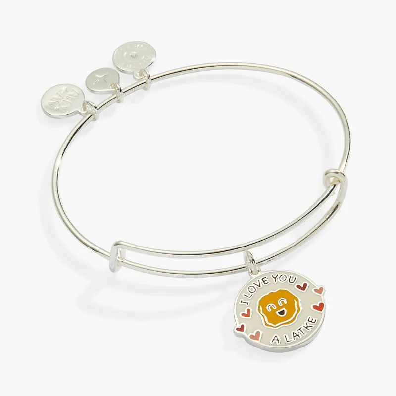 'I Love You a Latke' Charm Bangle sold by Alex and Ani