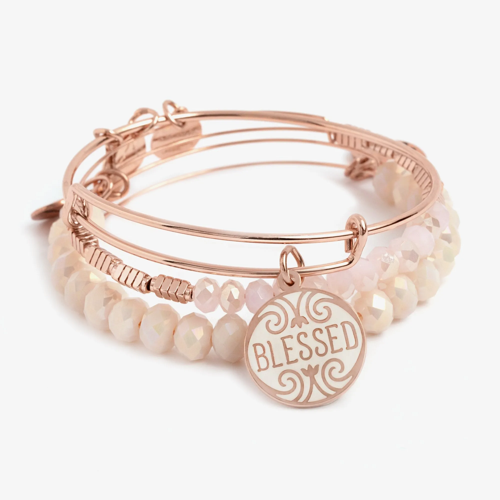 'Blessed' Charm Bangle, Set of 3 sold by Alex and Ani