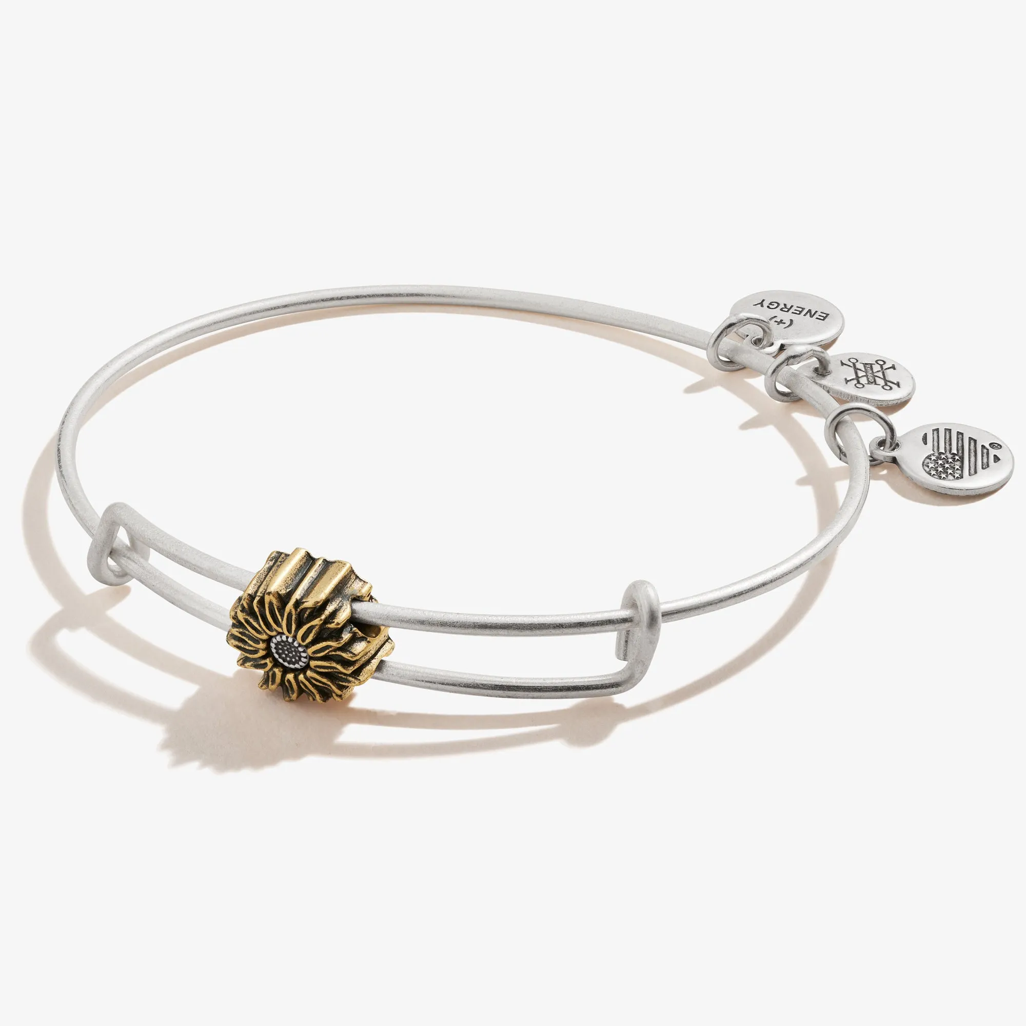 Sunflower Bead Charm Bangle sold by Alex and Ani