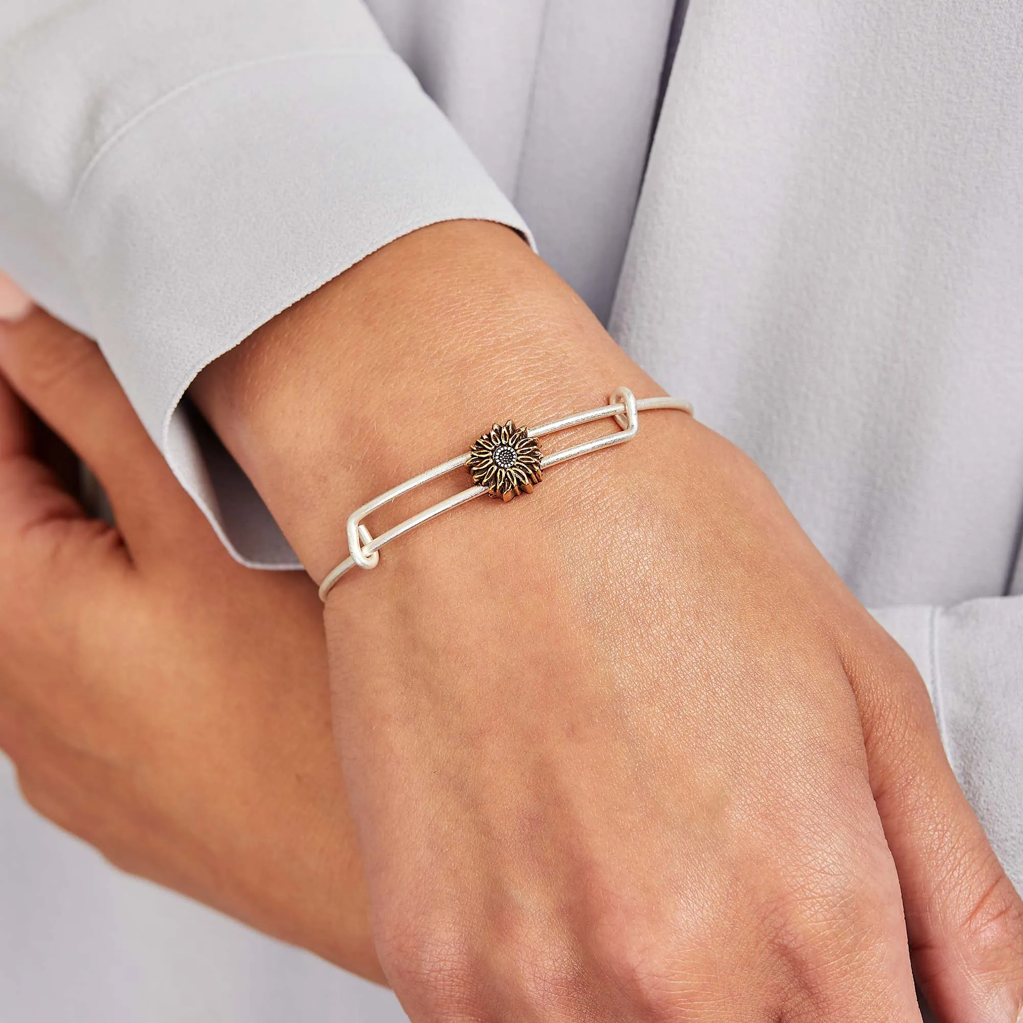 Sunflower Bead Charm Bangle sold by Alex and Ani product image thumbnail 2