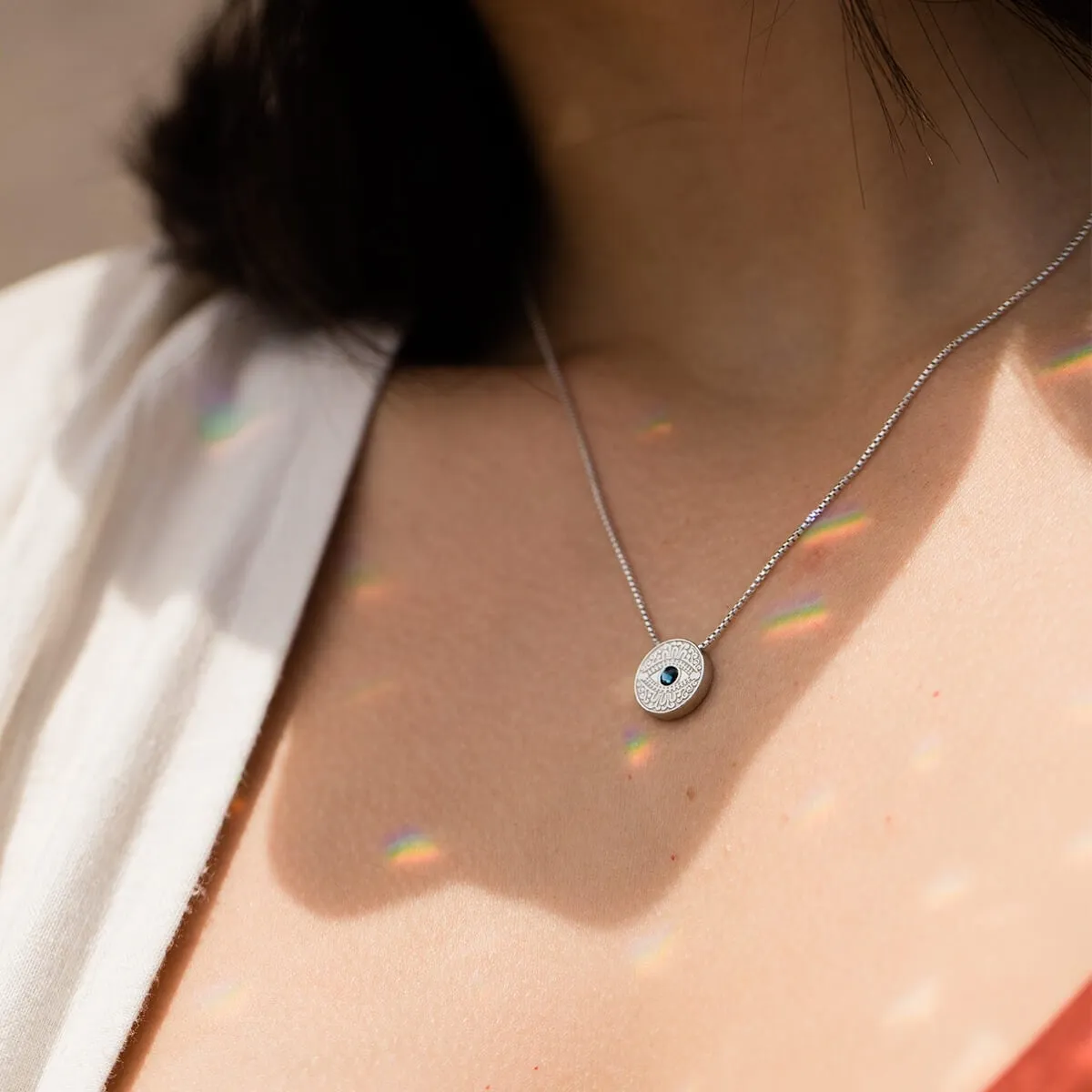 Evil Eye Crystal Charm Necklace sold by Alex and Ani product image thumbnail 2