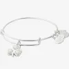 Crystal Shamrock Charm Bangle sold by Alex and Ani