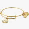 Crystal Shamrock Charm Bangle sold by Alex and Ani