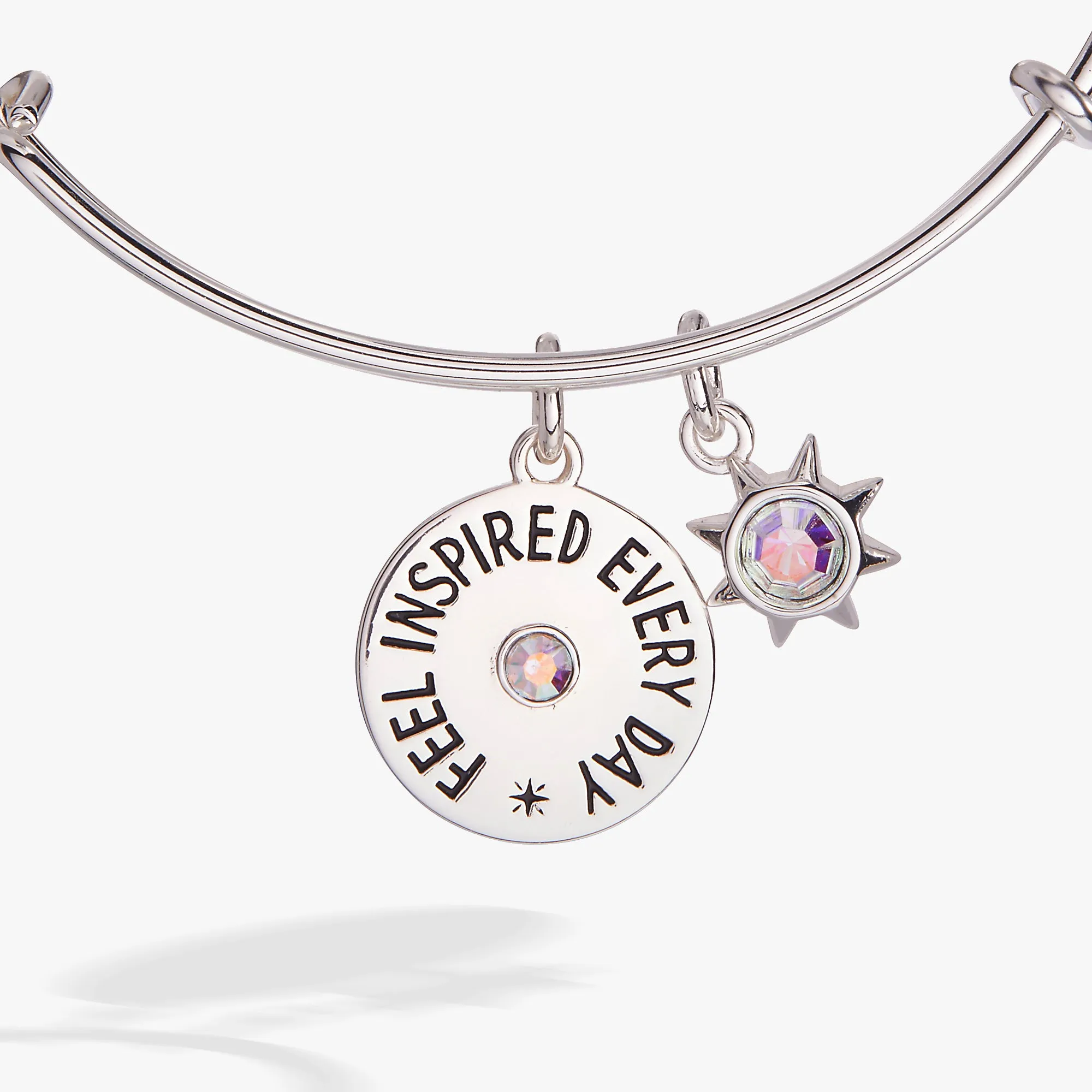 'Feel Inspired Every Day' Mantra Charm Bangle sold by Alex and Ani product image thumbnail 2