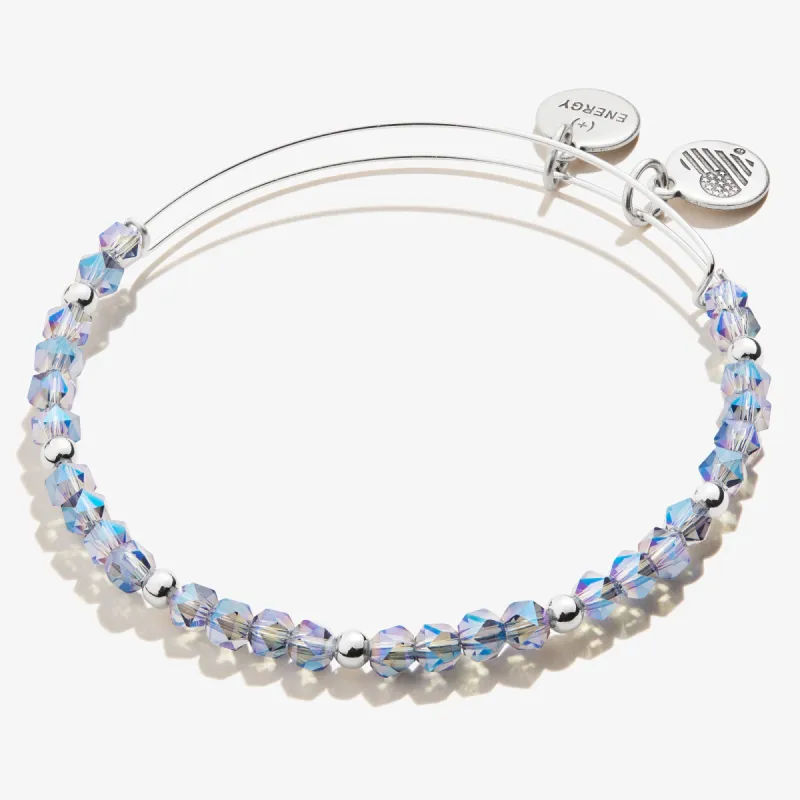 Splendid Beaded Bangle, Ice Blue sold by Alex and Ani