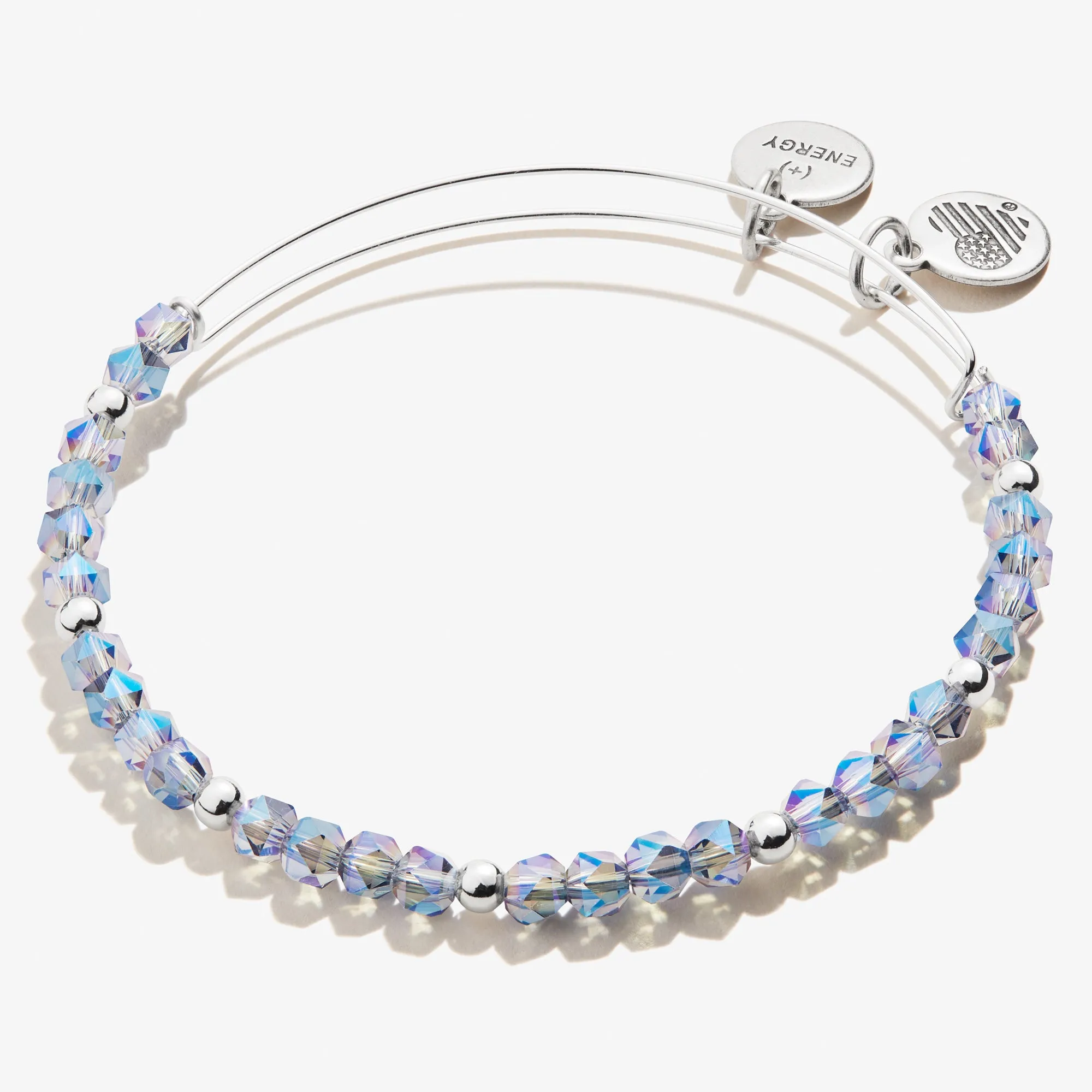 Splendid Beaded Bangle, Ice Blue sold by Alex and Ani