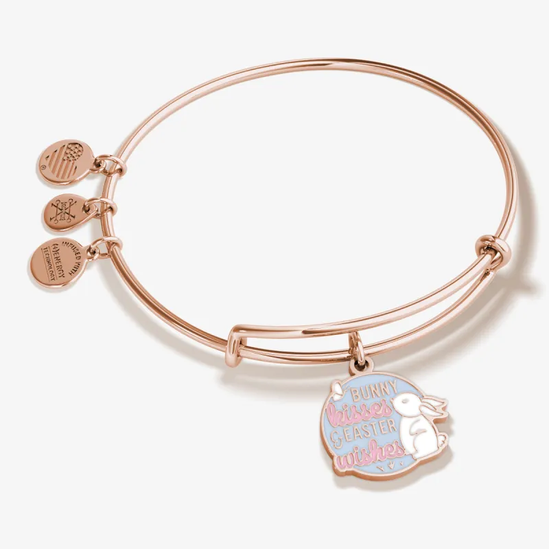'Bunny Kisses & Easter Wishes' Charm Bangle sold by Alex and Ani