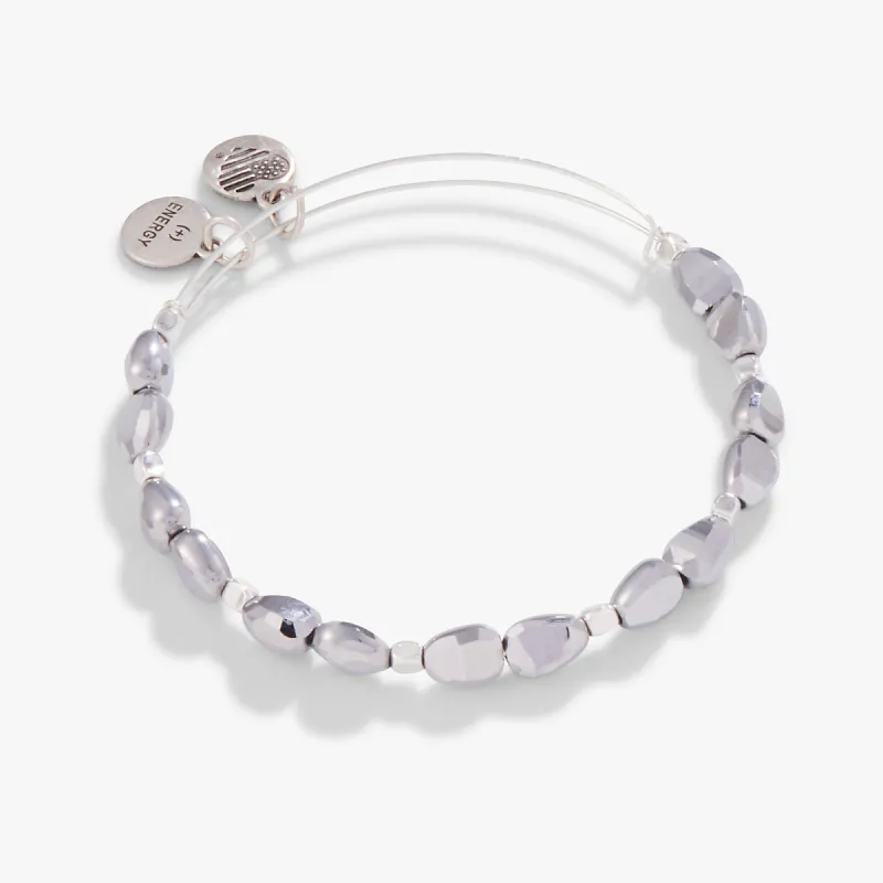 Radiant Beaded Bangle, Silver sold by Alex and Ani