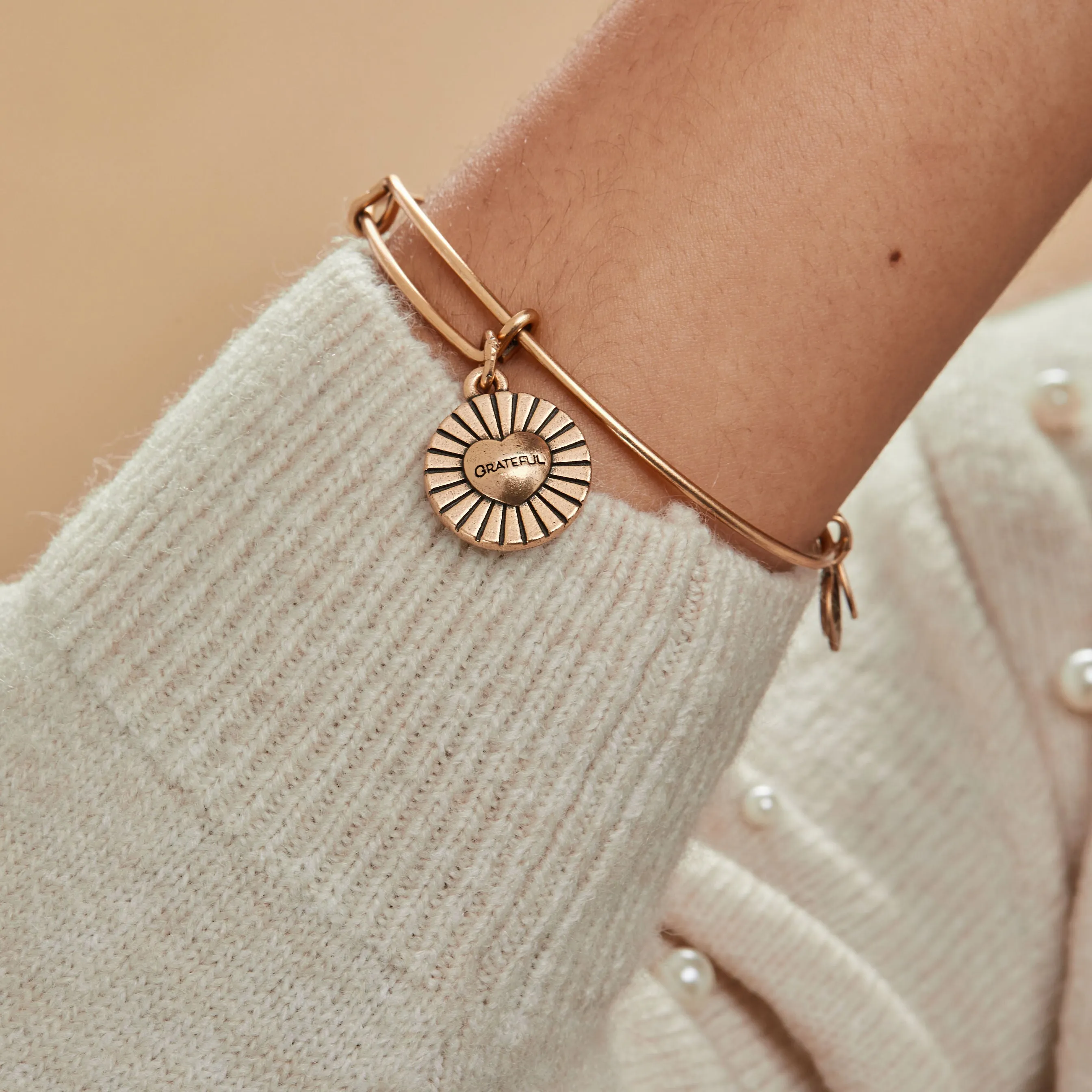 'Grateful' Heart Charm Bangle sold by Alex and Ani product image thumbnail 4