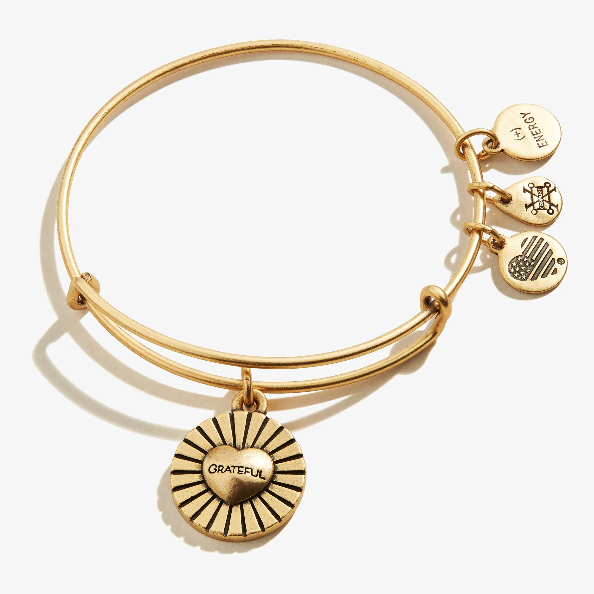 'Grateful' Heart Charm Bangle sold by Alex and Ani product image thumbnail 3