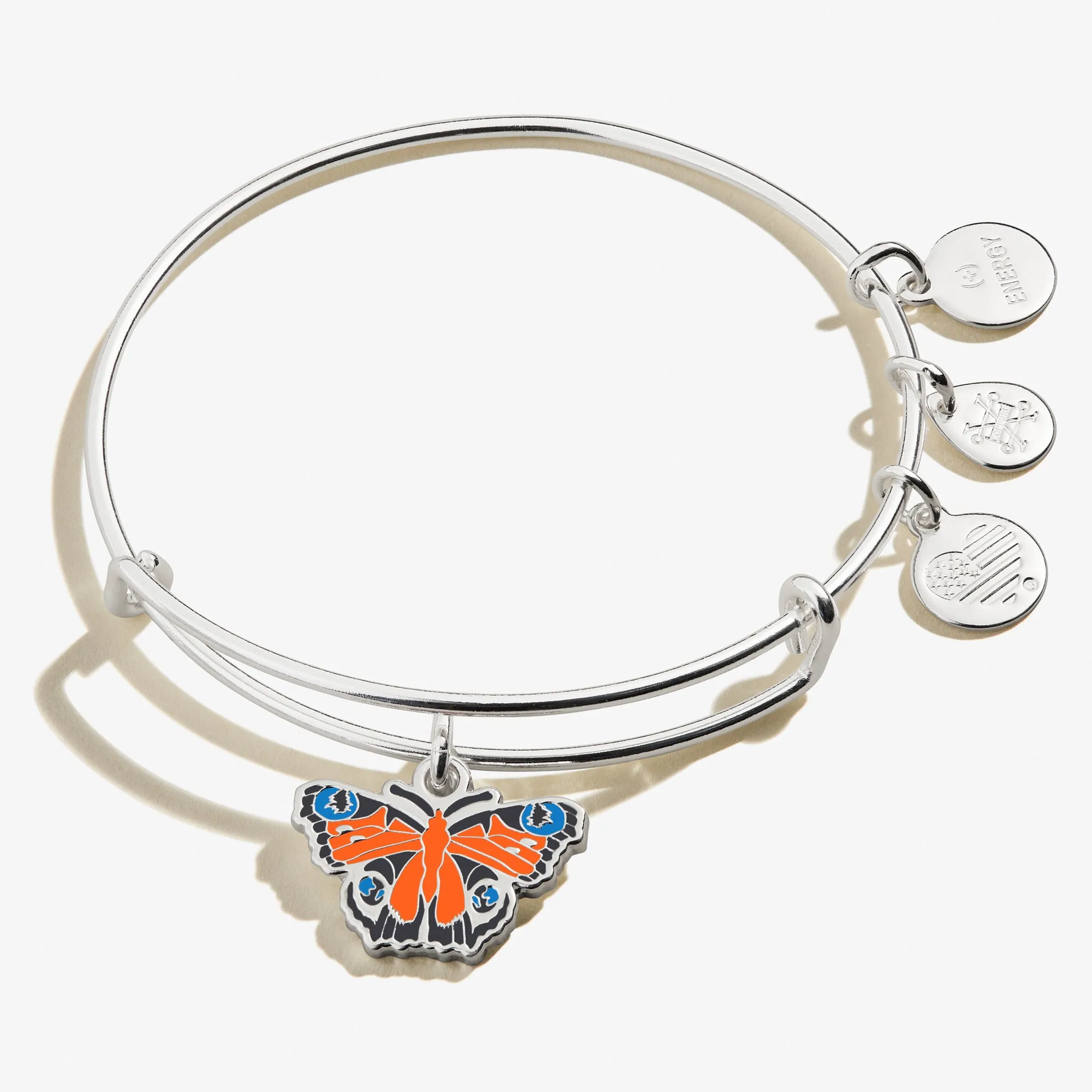 Peacock Butterfly Charm Bangle sold by Alex and Ani