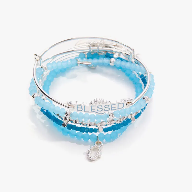 Protected and Blessed Charm Bangles, Set of 5 sold by Alex and Ani