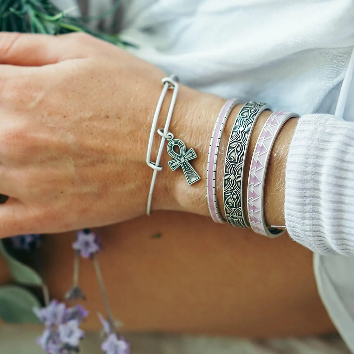 Eye of Horus Cuff Bracelet, Set of 3 sold by Alex and Ani product image thumbnail 3