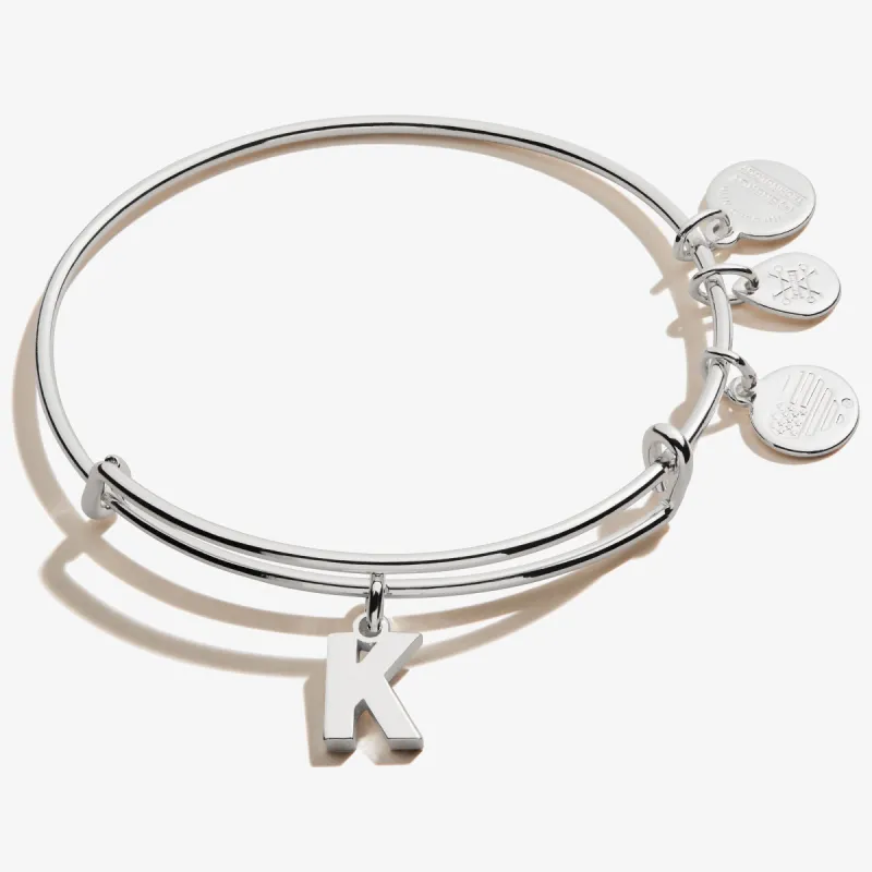 Initial K Charm Bangle sold by Alex and Ani