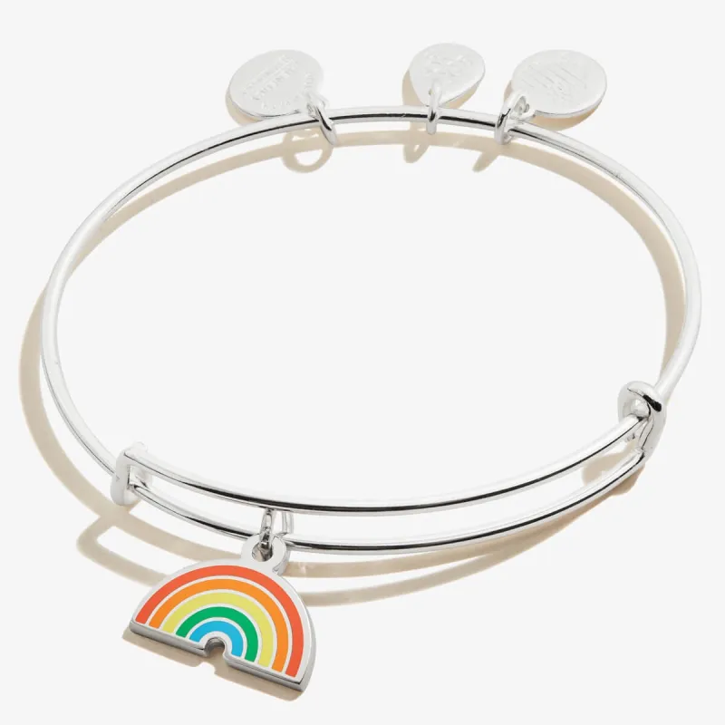 Rainbow Charm Bangle sold by Alex and Ani