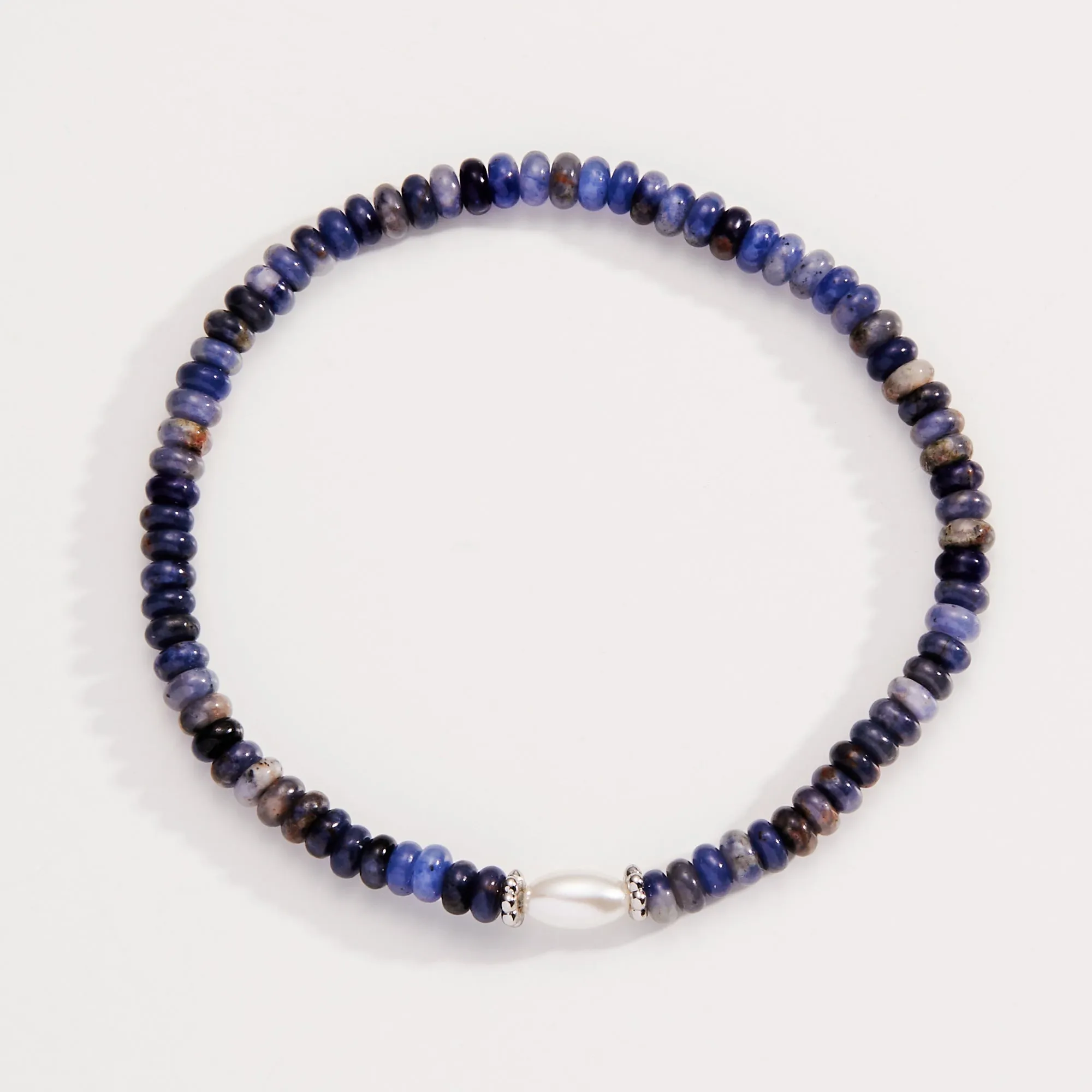 Sodalite and Pearl Stretch Bracelet sold by Alex and Ani product image thumbnail 3