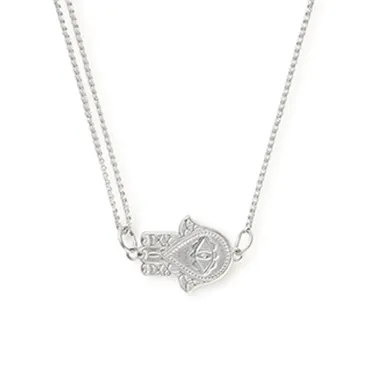 Hand of Fatima Pull Chain Necklace sold by Alex and Ani