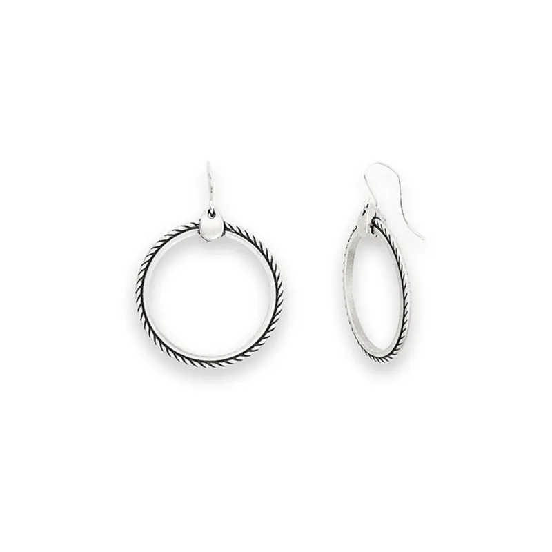 Flat Rope Hoop Earrings sold by Alex and Ani
