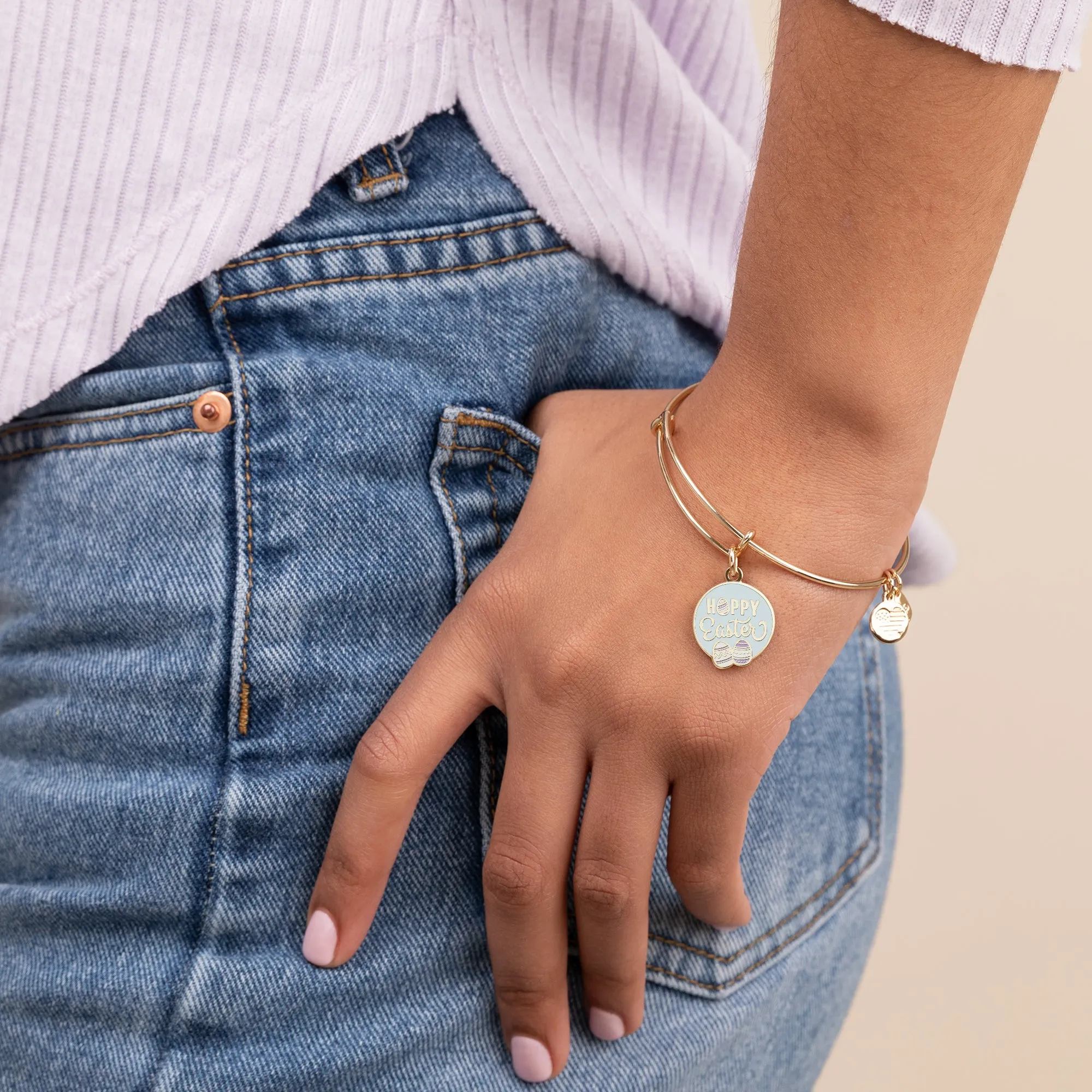 'Hoppy Easter' Charm Bangle sold by Alex and Ani product image thumbnail 2