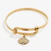 Motivation Lotus Charm Bangle sold by Alex and Ani
