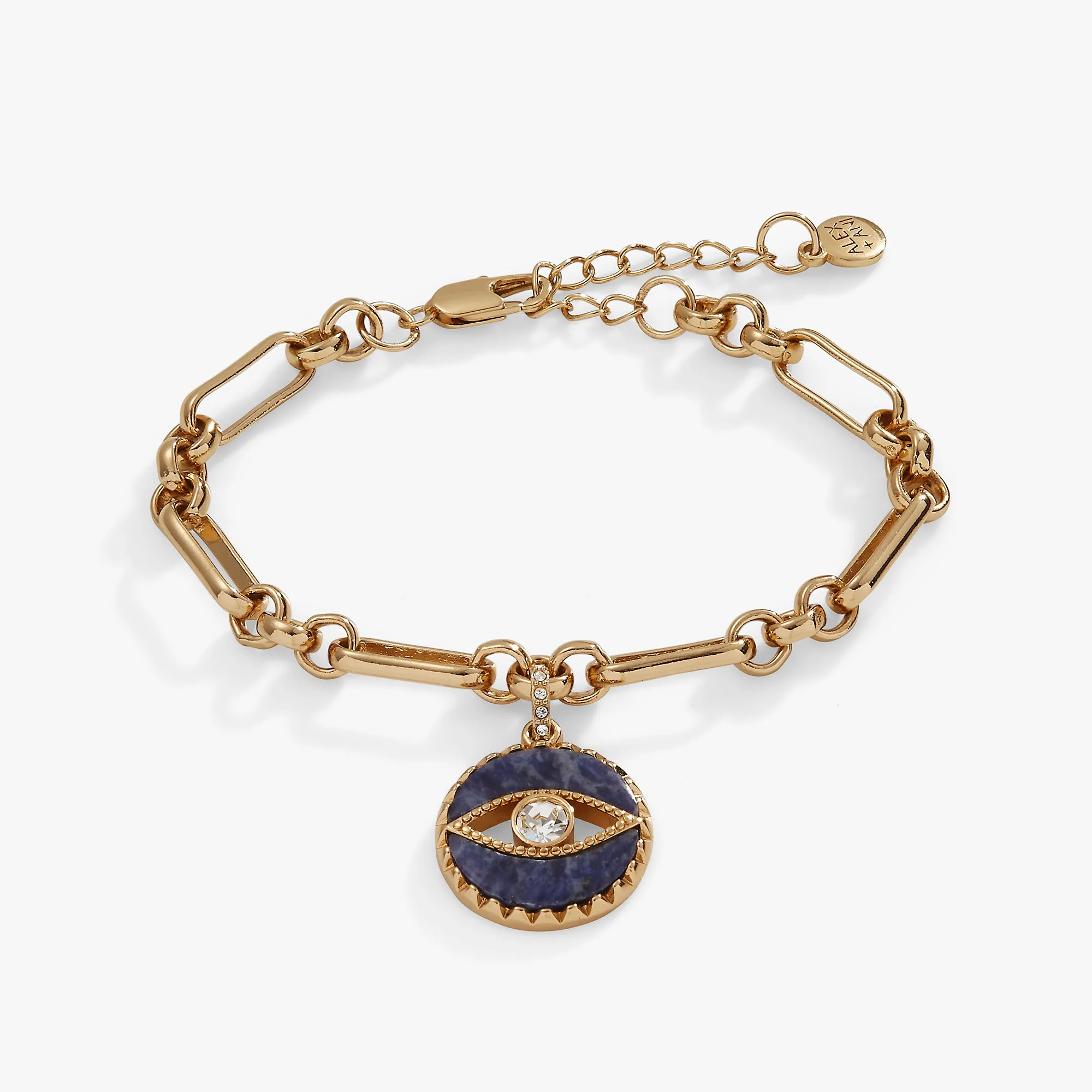 Sodalite Evil Eye Chain Bracelet sold by Alex and Ani