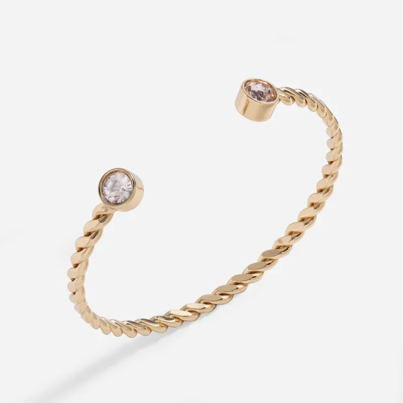 Twisted Crystal Cuff sold by Alex and Ani