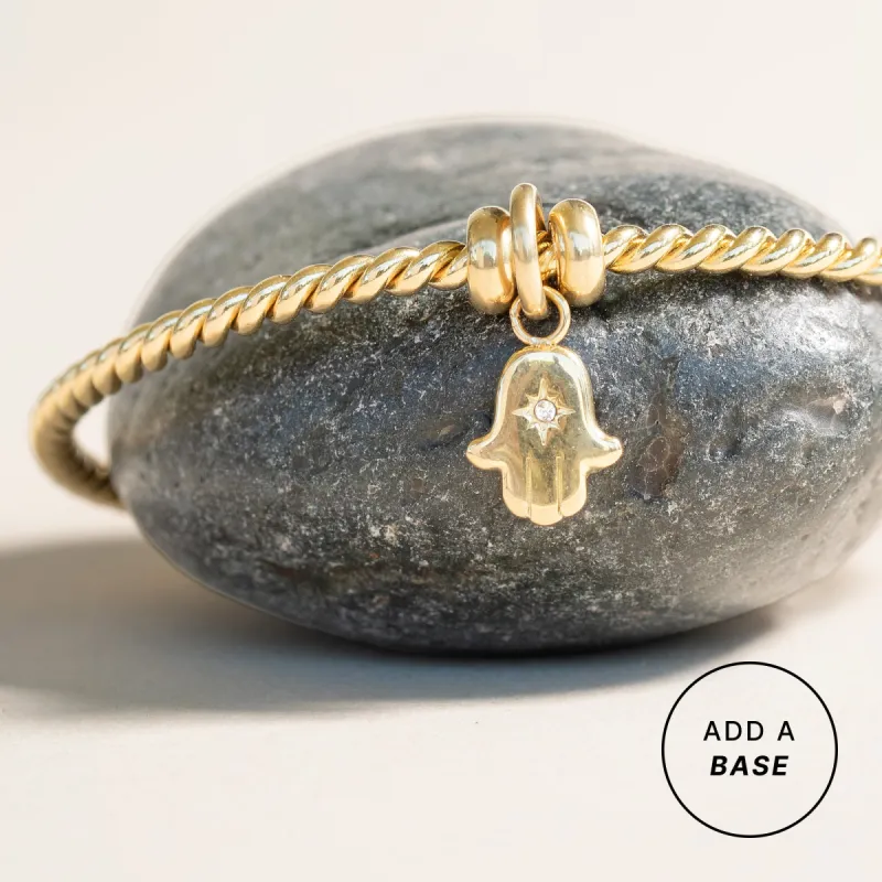 Crystal Hamsa Interchangeable Charm made by Alex and Ani