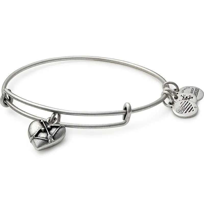 Cupid's Heart II Charm Bangle sold by Alex and Ani