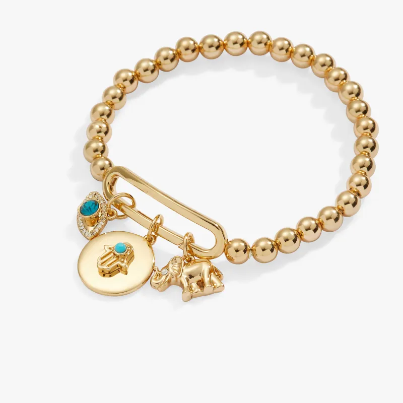 Protection Mix + Match Charm Stretch Bracelet sold by Alex and Ani