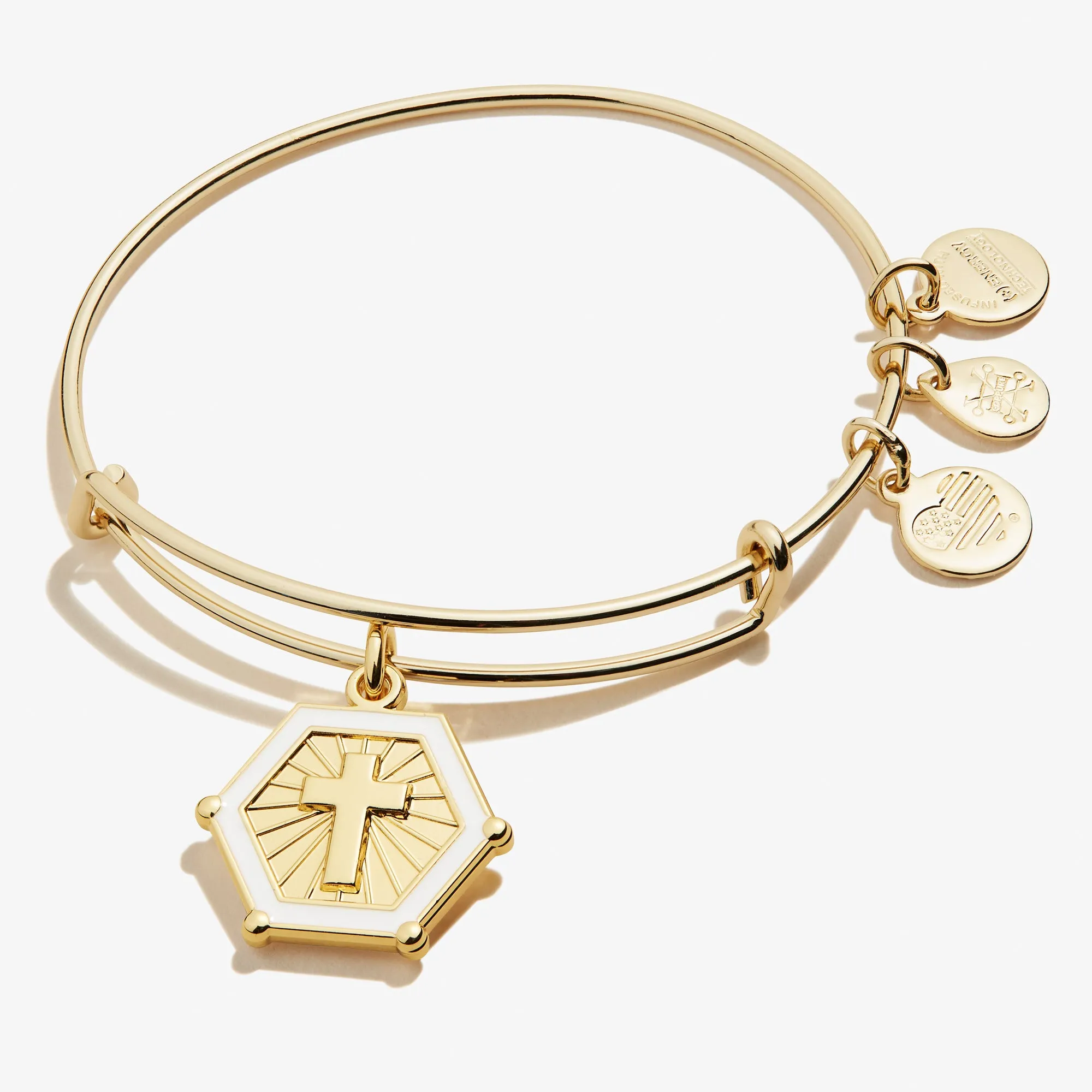 Prayer Cross Embossed Charm Bangle sold by Alex and Ani product image thumbnail 3