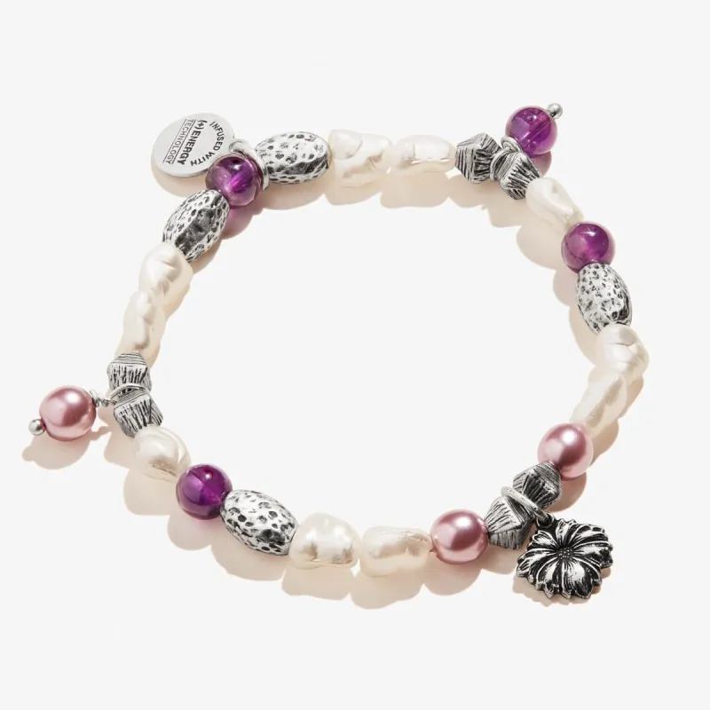 Wildflower Charm Beaded Stretch Bracelet sold by Alex and Ani