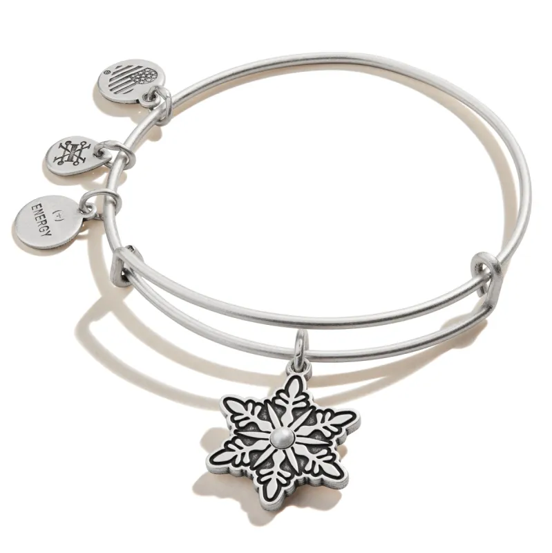 Pearl Snowflake Charm Bangle sold by Alex and Ani