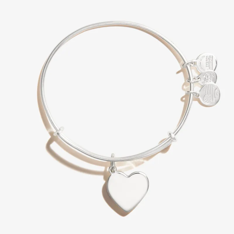 Engravable Heart Charm Bangle sold by Alex and Ani