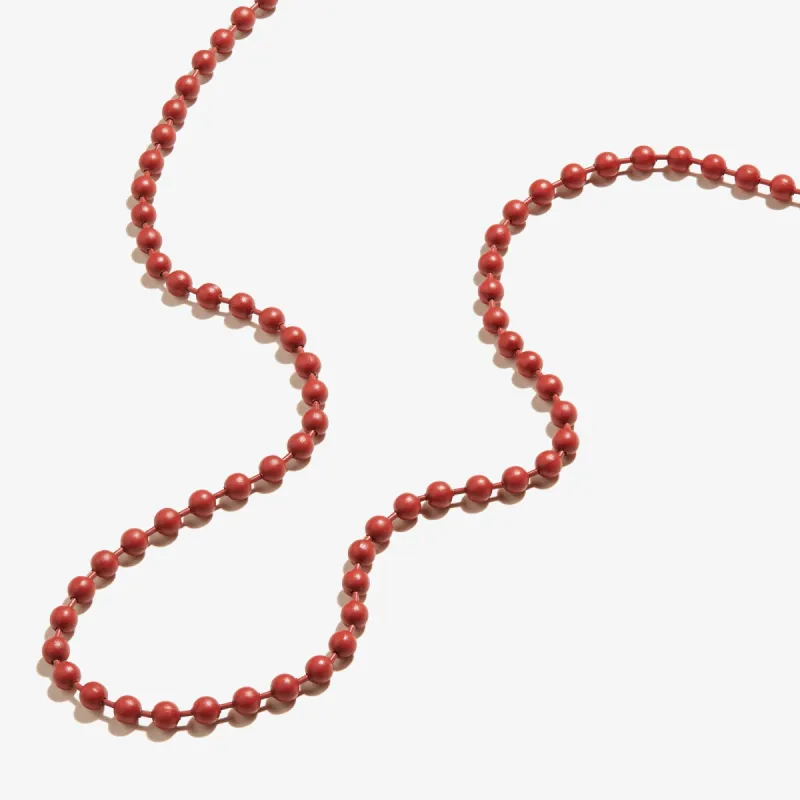 Coral Red Ball Chain Necklace sold by Alex and Ani