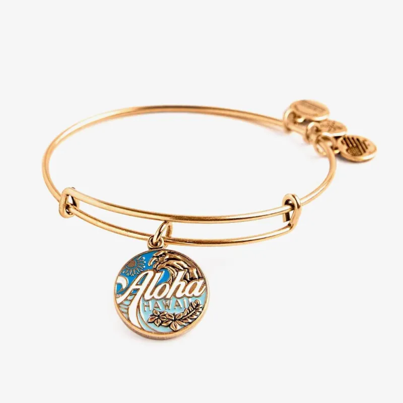 Aloha Hawaii Charm Bangle, Color sold by Alex and Ani
