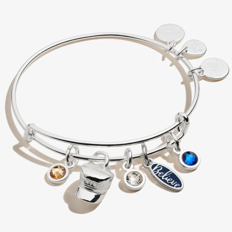The Polar Express™ 'Believe' Multi-Charm Bangle sold by Alex and Ani