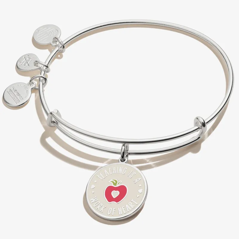 Teacher Appreciation Charm Bangle made by Alex and Ani