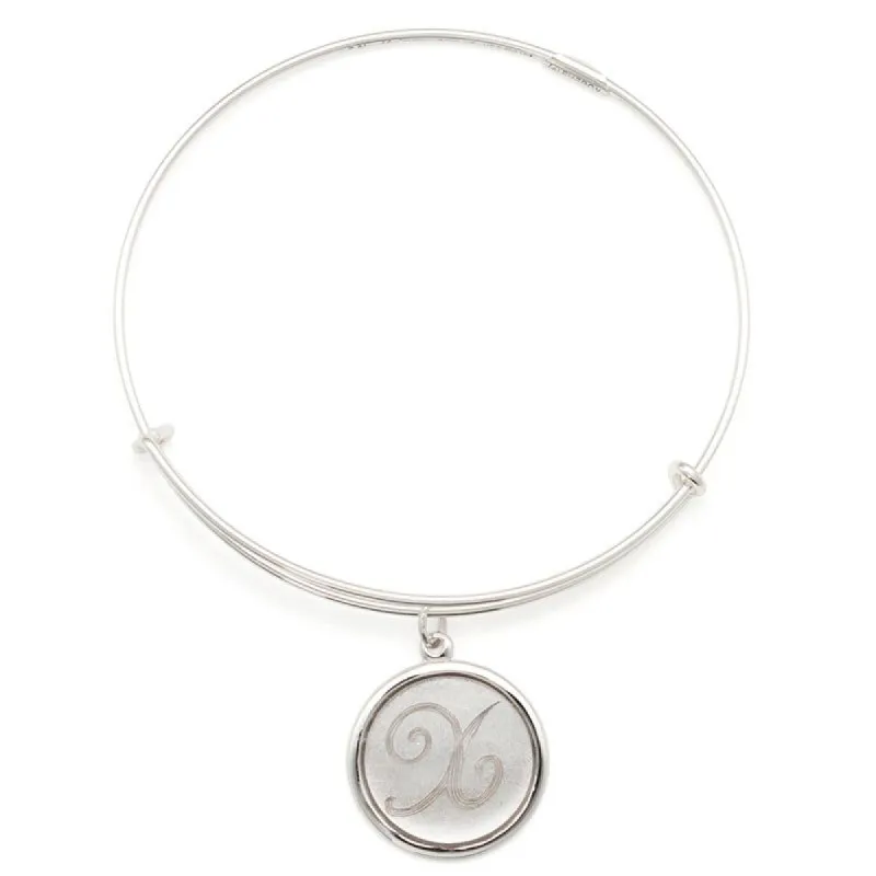 Precious Initial X Charm Bangle sold by Alex and Ani
